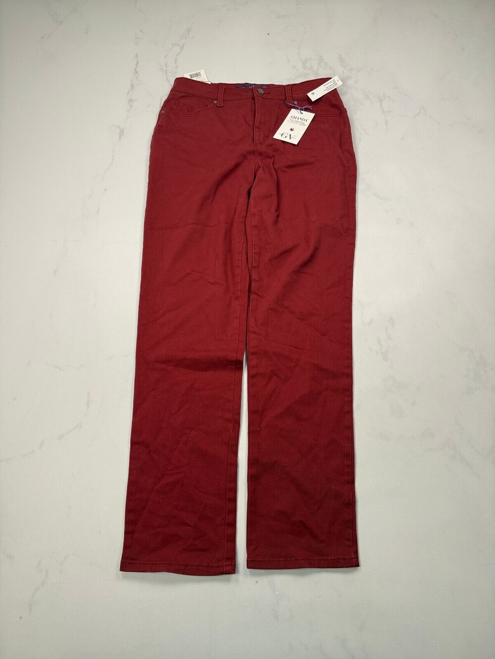 Gloria Vanderbilt Pants Pants Burgundy Modern Straight Leg - Womens 6
